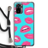 Bite my lip: Xiaomi Redmi Note 10 Pro Transparant Hoesje met koord