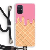 Ice cream: Samsung Galaxy A71 Transparant Hoesje met koord