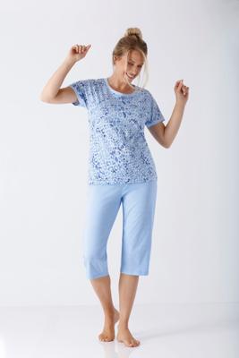 Hajo dames pyjama blauwe panter Hajo dames pyjama blauwe panter