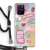 Positivity: Samsung Galaxy Note 10 Lite Transparant Hoesje met koord