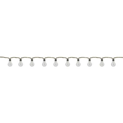 Buitenlichtslinger - LUMISKY - FANTASY CORD - 7,70 m - 10 transparante gloeilampen - warm witte LED