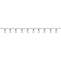 Buitenlichtslinger - LUMISKY - FANTASY CORD - 7,70 m - 10 transparante gloeilampen - warm witte LED