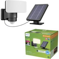 Philips LED Tylus 929004632301 Wandlamp op zonne-energie met bewegingsmelder LED 6 W Zwart