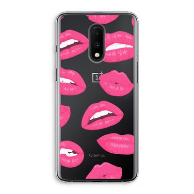 Bite my lip: OnePlus 7 Transparant Hoesje