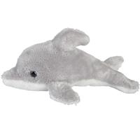 Ravensden Pluche dolfijn - knuffel dolfijn - 15 cm - zeedieren knuffel