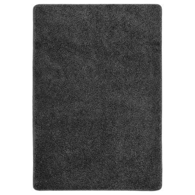 VidaXL Vloerkleed shaggy anti-slip 120x170 cm donkergrijs