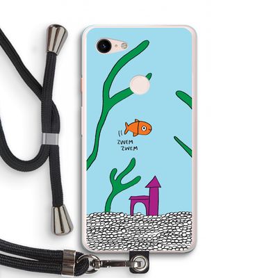 Aquarium: Pixel 3 XL Transparant Hoesje met koord