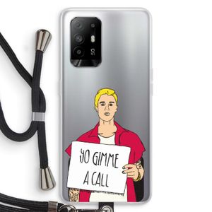 Gimme a call: Oppo A95 5G Transparant Hoesje met koord