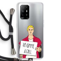 Gimme a call: Oppo A95 5G Transparant Hoesje met koord