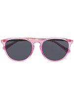 Chiara Ferragni lunettes de soleil à monture ronde - Rose