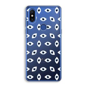 Eyes pattern: Xiaomi Mi Mix 3 Transparant Hoesje