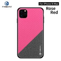 PINWUYO Honors-serie schokbestendige PC + TPU beschermhoes voor iPhone XI Max 2019 (rood)