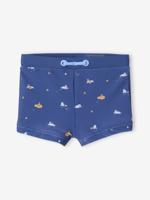 Bedrukte zwembroek voor babyjongens marineblauw