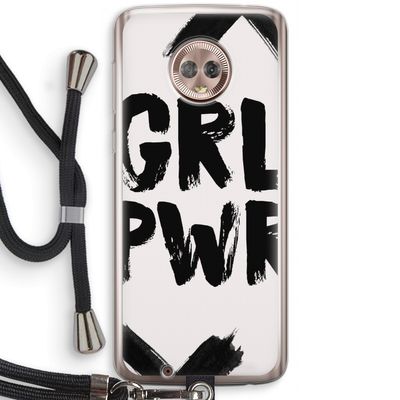 Girl Power #2: Motorola Moto G6 Transparant Hoesje met koord