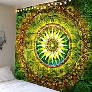 mandala bohemian wall tapestry art decor deken gordijn opknoping thuis slaapkamer woonkamer slaapzaal decoratie boho hippie psychedelische bloemen bloem lotus indische Lightinthebox