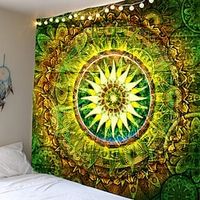 mandala bohemian wall tapestry art decor deken gordijn opknoping thuis slaapkamer woonkamer slaapzaal decoratie boho hippie psychedelische bloemen bloem lotus indische Lightinthebox