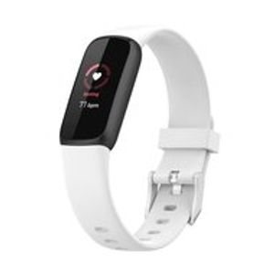 Fitbit Luxe - Sportbandje met gesp - Maat: Large - Wit