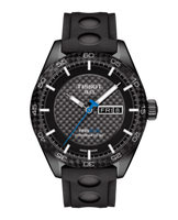 Horlogeband Tissot T1004303720100 / PRS516 / T610037162 Rubber Zwart 20mm - thumbnail