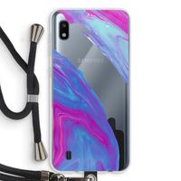 Zweverige regenboog: Samsung Galaxy A10 Transparant Hoesje met koord Zweverige regenboog: Samsung Galaxy A10 Transparant Hoesje met koord