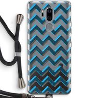 Onderbroken lijn: LG G7 Thinq Transparant Hoesje met koord