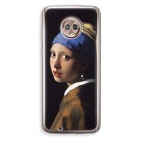 The Pearl Earring: Motorola Moto G6 Transparant Hoesje