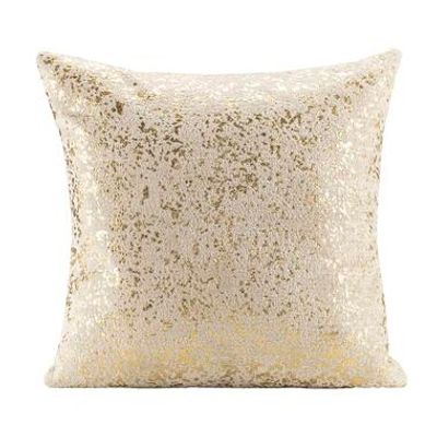 Sierkussen Filine - zand/goud - 45x45 cm - Leen Bakker