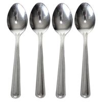 Koffielepels/theelepels - 4x - RVS - 11 cm Koffielepels/theelepels - 4x - RVS - 11 cm