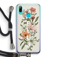 Hello bloemen: Huawei P Smart (2019) Transparant Hoesje met koord