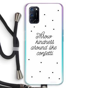 Confetti: Oppo A72 Transparant Hoesje met koord