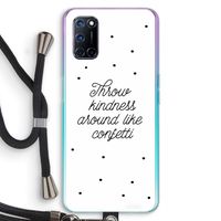 Confetti: Oppo A72 Transparant Hoesje met koord