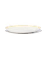 HEMA Ontbijtbord Ø21cm Tafelgenoten New Bone Wit Met Geel (White)