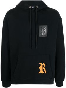 Raf Simons hoodie imprimé à patch logo - Noir