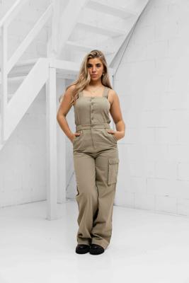 Off The Pitch Tailored Straps Jumpsuit Dames Groen - Maat S - Kleur: Groen | Soccerfanshop