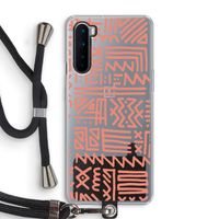 Marrakech Pink: OnePlus Nord Transparant Hoesje met koord