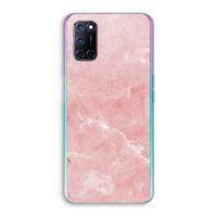 Roze marmer: Oppo A92 Transparant Hoesje