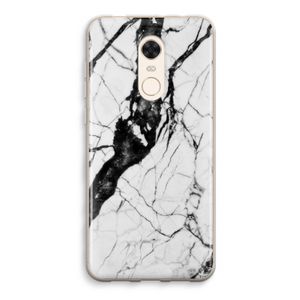 Witte marmer 2: Xiaomi Redmi 5 Transparant Hoesje