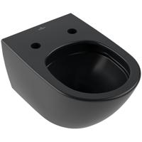 Villeroy & Boch Antao Diepspoelcloset zonder spoelrand - wandhangend - met TwistFlush - Pure Black CeramicPlus 4674t0r7