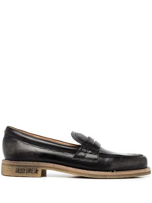 Golden Goose mocassins en cuir - Noir
