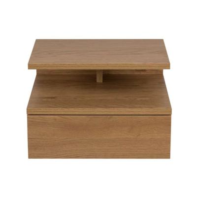 2e Halve Prijs Leen Bakker - Nachtkastje Granbo - 1 Lade - Eikenkleur - MDF - Bruin - 32x35x22.5 Cm