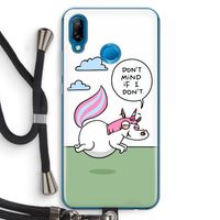 Unicorn: Huawei P20 Lite Transparant Hoesje met koord