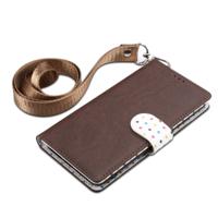 Wave Point horizontale Flip lederen draagtas met kaartsleuven & houder & portemonnee & Lanyard voor iPhone 11 Pro (bruin)