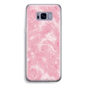 Abstract Painting Pink: Samsung Galaxy S8 Transparant Hoesje