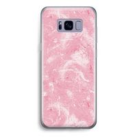 Abstract Painting Pink: Samsung Galaxy S8 Transparant Hoesje