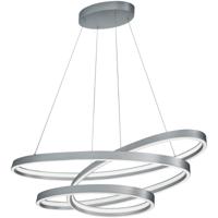 LED Hanglamp - Cinque Ciola - 1 Lichtpunt van 100 Watt - Dimbaar - Aanpasbare Lichtkleur - Mat Nikkel - Metaal