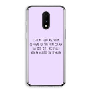 Regenboog: OnePlus 7 Transparant Hoesje