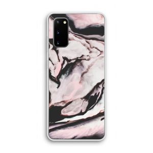 Roze stroom: Samsung Galaxy S20 Transparant Hoesje