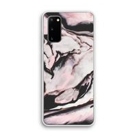 Roze stroom: Samsung Galaxy S20 Transparant Hoesje