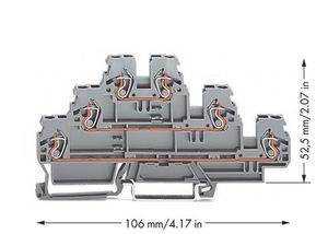 870-551  - Feed-through terminal block 5mm 24A 870-551