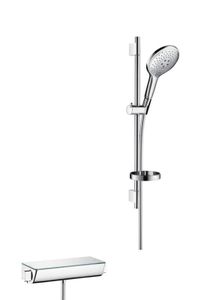 Hansgrohe Ecostat Select Thermostaat Met Raindance 150 3jet Air/unica's 65 Wit-chroom