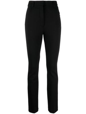 Sportmax pantalon de tailleur en laine vierge - Noir